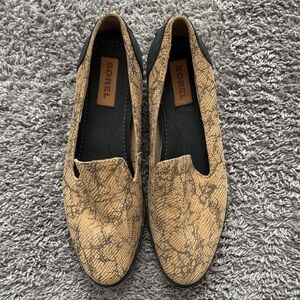 Sorel Women's Brown Patterned Loafers